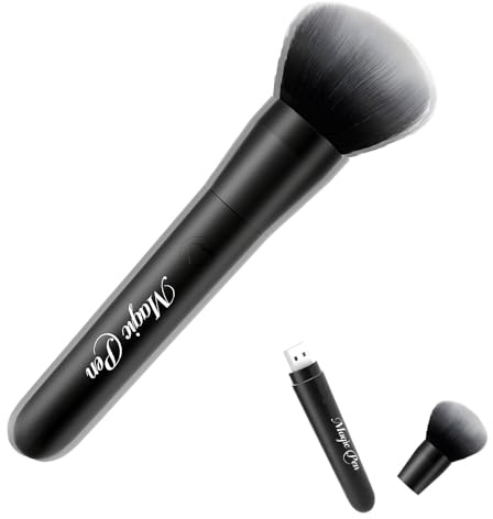 Ninonly Vibrador Mujer Juguetes Eróticos Mujeres Negro | 10 Modos, Estimulador de Clítoris y Punto G, Forma del Pincel, Portátil y Compacto, USB e Impermeable