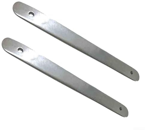 Paquete de 2 tiras de acero inoxidable para barco, yate, RV, 5.9 pulgadas, grado marino 316, protección de línea de amarre, protección de línea de amarre, plata pulida para agua salada