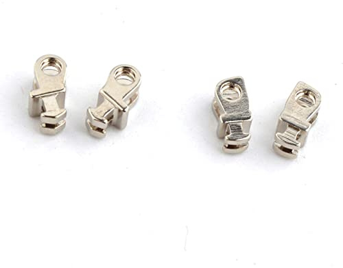 Bisagras metálicas para gafas, 50 pares, bisagra simple de dos anillos for marco plástico, reemplazo for gafas acetato, piezas reparación(Each Model 25pairs)