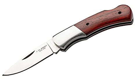 Herbertz, Taschenmesser, Klappmesser, Klinge: 6.0 cm, 586708, Stahl AISI 440, Nagelhau, Back Lock, Edelstahlbacken, Cocobolo-Holzgriffschalen