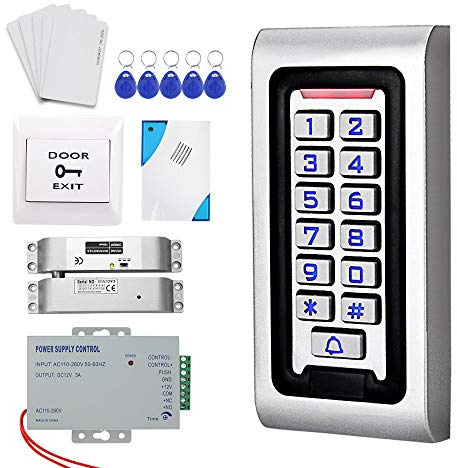 Dongyang Sistema di controllo accessi Kit piastra in metallo con tastiera RFID impermeabile 125 kHz IP68 (Kit 2)
