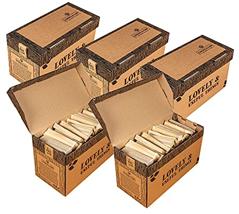 Logpile Kiln Dried Kindling Wood for Log Burners (5 Boxes) | Quick & Easy Fire Lighting, Smokeless, For Wood burners, Fireplaces, Stoves, Pizza Ovens, Sustainably Sourced Natural Wood