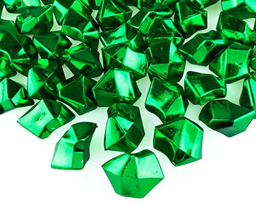 Goodymax® Kristall-EIS 25 mm Grün-Metallic 50 Stück - EIS Deko Streudeko Diamanten Tischdeko