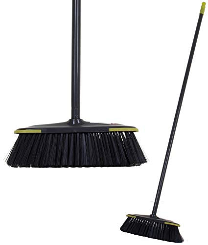 Marko Homewares Soft Sweeping Broom Indoor 30cm Bristle Removable Threaded Head Cleaning Floor Kitchen Home Brush