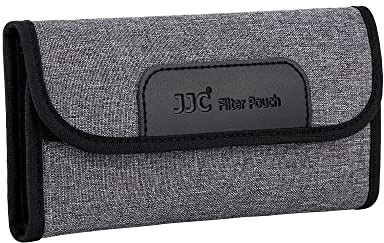JJC 4 Taschen Kamera-Objektiv-Filtertasche Schutz für Filter bis Ø 58 mm, elastisches Neopren Innenfilter Tragetasche Aufbewahrungstasche mit Mikrofaser-Reinigungstuch