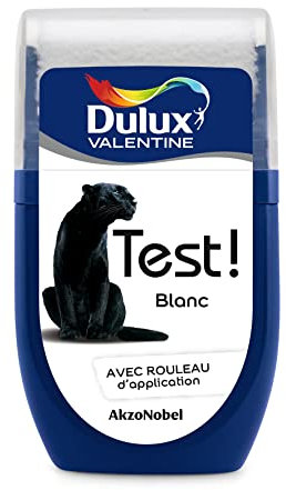 Dulux Valentine Peinture Testeur Crème de Couleur - Murs et Boiseries - Mat - Couleur Blanc 30 ml