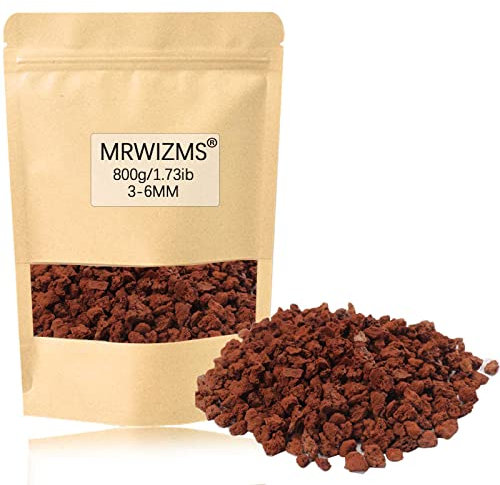 Piedra Volcanica Jardin Maceta, 800g Piedras Decorativas para Jarrones, Grava de Piedra PóMez de Acuario PequeñO,Suculentas Piedra VolcáNica,Guijarros de Relleno de Jarrones,DecoracióN Del Hogar (Red)