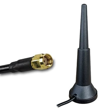 UniteCom 2,4 GHz & 5 GHz Dualband-WLAN-Mag-Antenne, 3 Meter Kabel, RP-SMA-Anschluss, Breitband-Internet, WLAN, kabellos, 5.8, wasserdicht, für den Innen- und Außenbereich, robust, 802.11AC AX WiFi 6