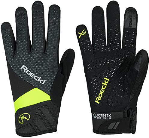 Roeckl Runaz Handschuhe, Black-Fluo Yellow, EU 9