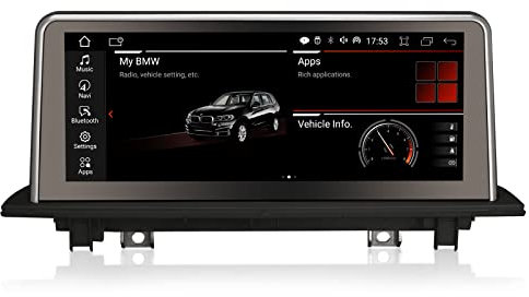 Erisin 10.25 Qualcomm Android 14 8-Kern 4GB+64GB Autoradio GPS Navi für BMW X1 F48 (2016-2017) NBT Unterstützt CarPlay IPS Touch Screen iDrive OEM Radio Bluetooth DAB+ Android Auto WiFi TPMS Can-Bus