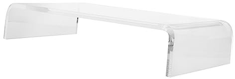 NUOBESTY Transparente Tastaturabdeckung Aus Acryl Mit Schutzfunktion Multifunktionaler Monitorständer Und Tastatur Erhöhung Langlebiges Tastaturzubehör Für Büro Und Zuhause