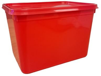 CateringBase Essentials - Recipientes para helado (4 L, 10 unidades), color rojo