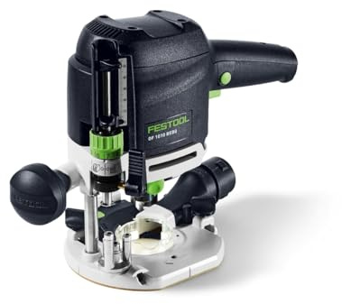Festool Oberfräse OF 1010 REBQ-Set mit Systainer | Seitenanschlag, LED-Lichtmodul, Spannzange, Zubehör-Set – sofort einsatzbereit aus dem Systainer