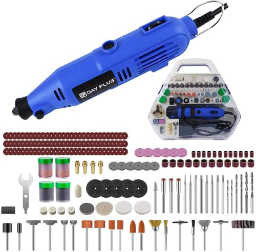 Mini Schleifer Multifunktionswerkzeug mit 252 Zubehör, 6-Variabler Geschwindigkeit, 10000-32000RPM Schleifmaschine zum Fräsen, Trennen, Schleifen und Gravieren