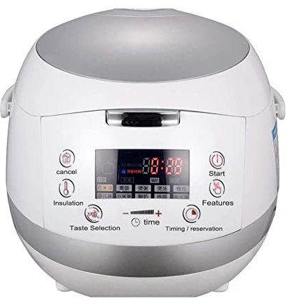 Cuociriso, Cuociriso Multifunzione, Pentola Per Stufato Multifunzione Intelligente Da 5 Litri, Vaporiera Digitale Programmabile Con Bassa Rimozione Di Zucchero E Conservazione Del Calore E Preimpost