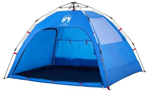 vidaXL Strandzelt 2 Personen Azurblau Quick Release Wasserdicht
