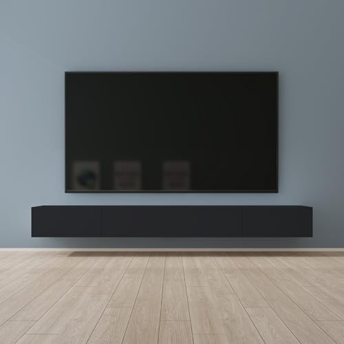 Mai & Mai Mobile TV 280x40,2x30cm, Antracite opaco | Mobile TV per Televisore, Armadietto per TV Basso Soft-close con Ante per Soggiorno, Camera da Letto Fernsehschrank02