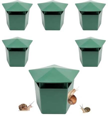Dorclife 6 trappole per lumache e birra, ecologiche, per catturare lumache, lumache, chiocciole, in plastica, strumenti per catturare fiori da giardino all'aperto, vasi per piante e verdure