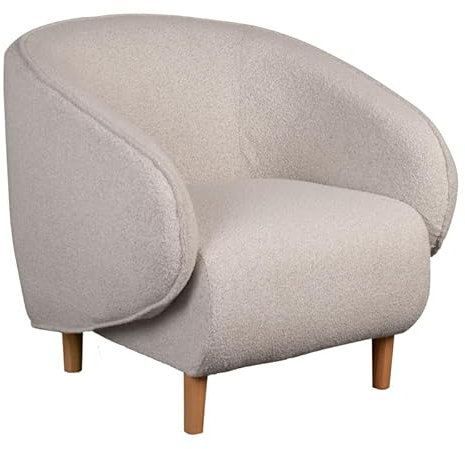 MR. DEKO® Relaxsessel mit Armlehnen | Moderner Polstersessel mit stabilem Massivholzgestell | Lounge Sessel für Wohnzimmer Schlafzimmer Büro | Bequemer Stuhl mit hohem Sitzkomfort