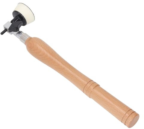 Kit levigatrice a ciotola, manico in legno, cuscinetti da 2,5 cm e 5,1 cm, 50 dischi abrasivi, lunga durata, levigatura di superfici curve, levigatrice manuale per tornio per lavorazione del legno