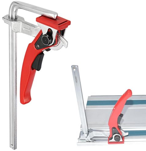 WANDGU Morsetti in acciaio: morsetti a sgancio rapido, campo di serraggio 160 e profondità di sporgenza 60, fissaggio di guide di diversi produttori, morsetto a mano per legno, plastica e metallo