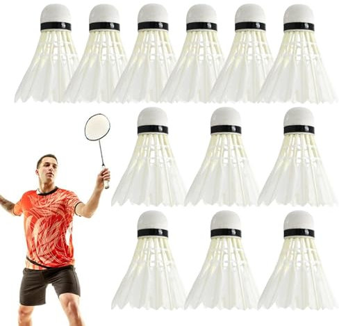 Badminton Training Shuttlecock - Feather Shuttlecock -Set, Badminton Trainerbälle | Speed ​​Training Shuttlecock mit besserer Leistung, Badminton-Bälle zur Verbesserung der Hand-Auge-Koordination