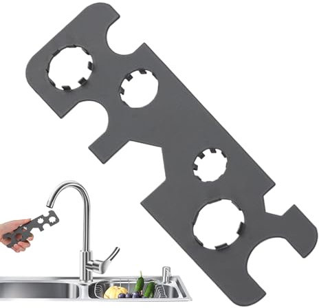 Sink Aerator Removal Tool, Faucet Screen Extractor Material, Disassembly Replacement Wrench for Bathroom Kitchen Plumbing Rv Undermount and Sink Maintenance Repair