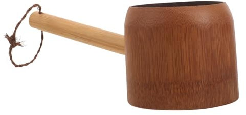 CALLARON Pala De Agua De Natural Para Enjuagar El Cabello Ducha Cubo Reutilizable Para Baño Para Regar Plantas y Limpieza Casa