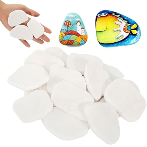 15 Stück Kieselsteine Zum Bemalen, Flache Steine Zum Bemalen 3-8 cm, Natürliche Flusssteine Für DIY-Projekte, Kunst Und Dekoration, Ideal Für Kinder, Künstler Weihnachtsgeschenke