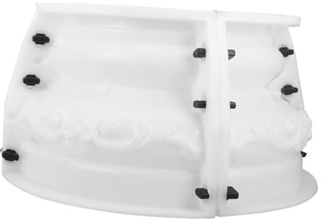 DOITOOL Stampo Per Cemento Per Colonne Romane Fai Da Te, Stampo in Plastica Riutilizzabile Per Ornamento Parte Superiore Colonna, Accessorio Per Progetti Di Costruzione Ville e Cortili