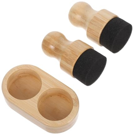 Beaupretty Oil Wax Applicator for Wooden Boards Butcher Block Conditioner Brush Natural Handle Includes Mineral Oil for Chopping Boards and Beeswax for Wood Care