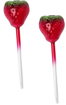 CAXUSD 2 Pièces Bulbes Arrosage Verre Fraise Globe Arrosage Automatique Auto-arrosant Outil Irrigation pour Plantes Intérieur et Extérieur