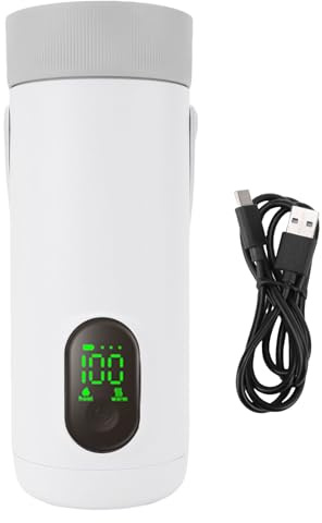 Eujgoov Hervidor Eléctrico Portátil de 350 Ml Mini Calentador para el Uso de Automóviles de Viaje de café