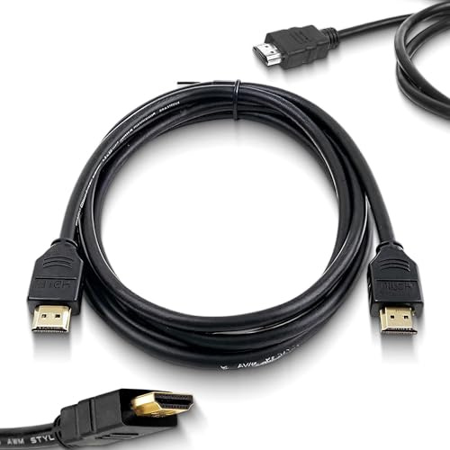 TB1 HDMI Cable 1m, 5 Pack, 4K HDMI 2.0 Leads for TV, Monitor, PS5, PS4, Xbox, Laptop & Projector, Slim Flat High Speed Cables with Gold Plated Connectors