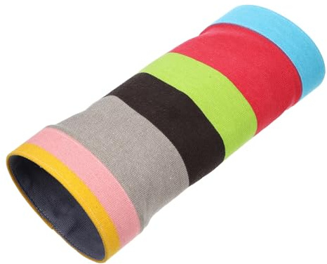 BELLIFFY Tunnel en Toile Arc-en-Ciel pour Petits Animaux, Tunnel Pliable pour Hamsters, Écureuils et Cobayes, Accessoires D’enrichissement pour Cage, Dimension Compacte pour Habitat
