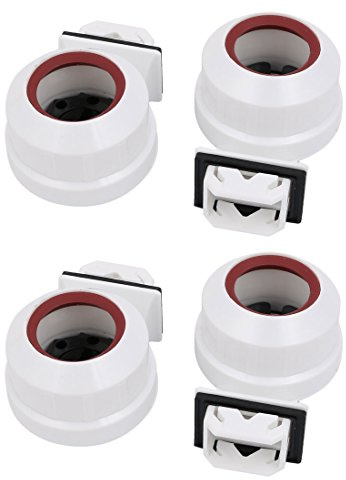 sourcing map T8/T12 Leuchtstoff Lampen Halter G13 Basis Einzelkopf 4 Stück | Grabstein Lampenfassung Ac 500V 2A für LED Leuchtstoffröhre