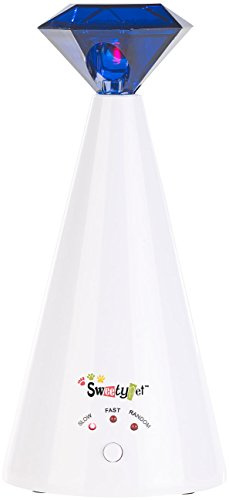 Sweetypet Katzenspielzeug: Automatische Licht-Katzenangel zur Förderung des Jagd-Instinkts (Katzenspielzeug Laser automatisch, Katzen Laserpointer automatisch, rot)
