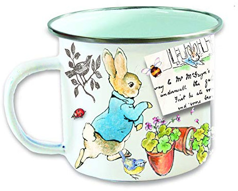 Peter Rabbit Enamel Mug by Robert Frederick