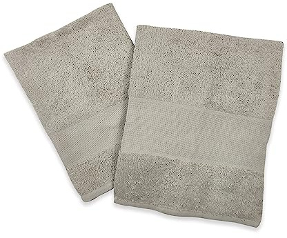 Panini Tessuti Pack de 2 Toallas de baño (cara y bidet) con tela Aida para bordar de rizo 100% algodón, superabsorbente para un secado rápido.