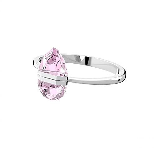 Swarovski Lucent Armreif, Magnetischer Verschluss, Übergroßer Kristall, Rosa, Edelstahl