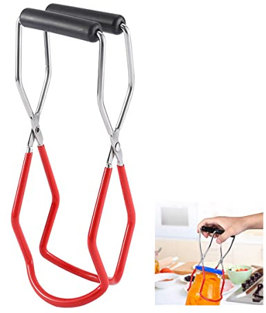 Einmachglas Heber Glasheber Einkochen, Klemme für Können Edelstahl Konserven Glasheber zum Heiße Einmachen Glasflaschenheber Verbrühschutzclip für Küchenzubehör