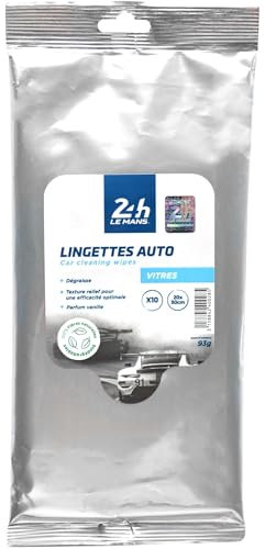 Lingettes nettoyant vitres (x10) - Produit Officiel 24H Le Mans