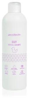 Ecotech Baby - Gel Champú Ecológico Natural para Niños y Bebés, Sin Perfume, con Aceite Nutritivo, Hidratación para la Piel y Cabello - 500 ml