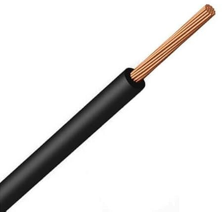 Flexschlauch LSZH (Halogenogen) H07Z1-K(AS) 1 x 1,5 mm² 100 m (Schwarz) [Energieklasse A]