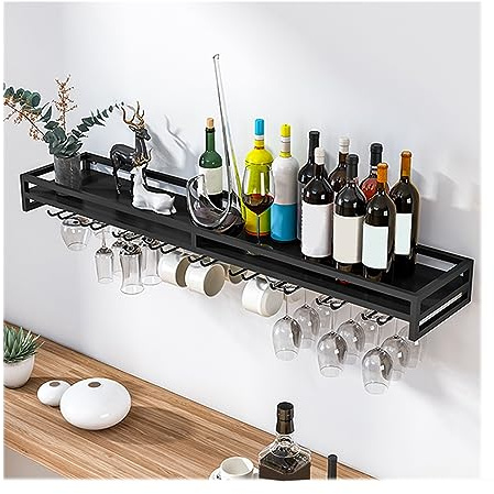 LIGUOYI 10pcs Wine Glass Hanger, Wall Mounted Wine Rack Wine Glass - Wine Bottle Display Rack Space Saving, For Kitchen Multi-functional Hanging Wine Glass Rack Wall Mounted