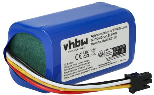 vhbw Batterie Remplacement pour Eureka/Midea BP14435A | pour robot électroménager (2600mAh, 14,4V, Li-ion)