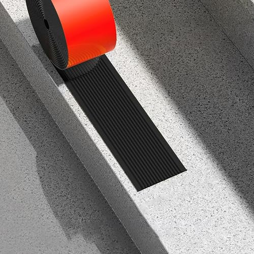 PVC Treppenkantenprofil Vinyl-Anti-Rutsch-Treppenkante Kantenschutz-Formleiste PVC Winkelprofil Kunststoff Treppenkantenprofil Kantenschutz Selbstklebend Eloxierte Stufenkantenprofil (Color : Deep bl