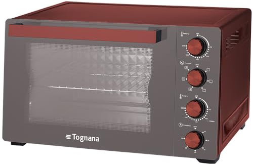 Tognana Iridea, Forno Elettrico 45 L, alluminio e vetro, rosso