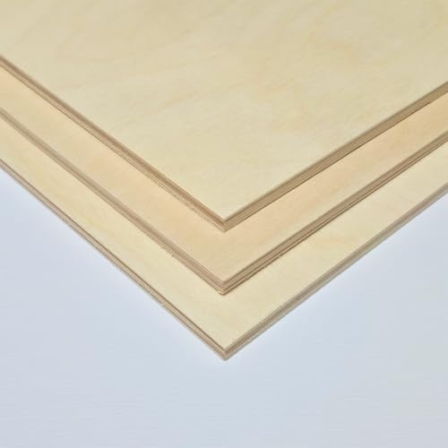 AtHaus® Multiplex 8mm - Sperrholz Zuschnitt - Birkensperrholz für DIY-Projekte, Basteln, Modellbau & kreative Holzarbeiten - Holz Platten - In individuellen Größen erhältlich: 120x60 cm