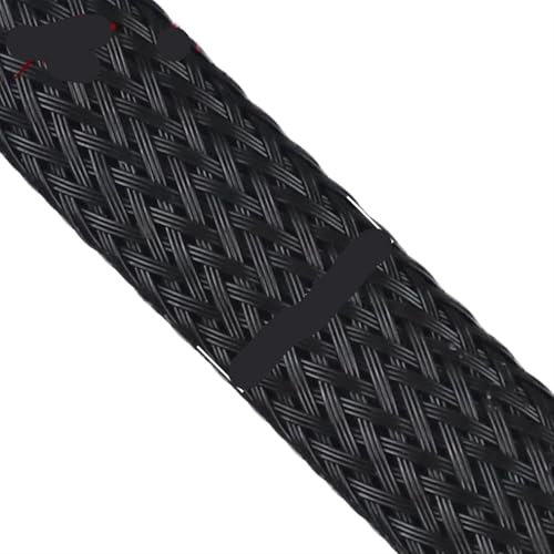 Ayztantine Gaine Cable Gaine de câble tressée Noire de 10 mètres, Emballage en Nylon Pet, Manchons de câble, Fil 8mm/10mm/12mm/15mm/20mm/25mm(Width-25MM)